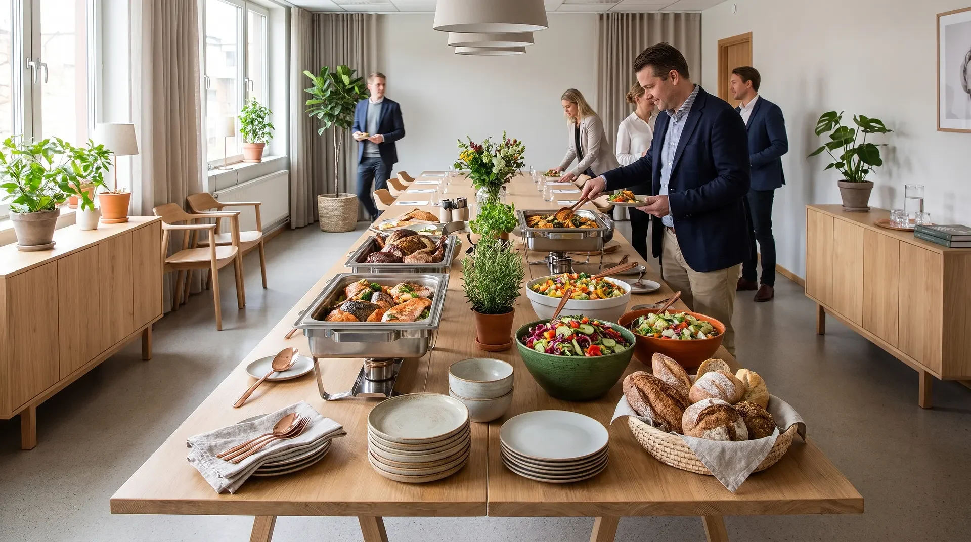 Konferenslunch serverad på restaurang Glenn i Göteborg