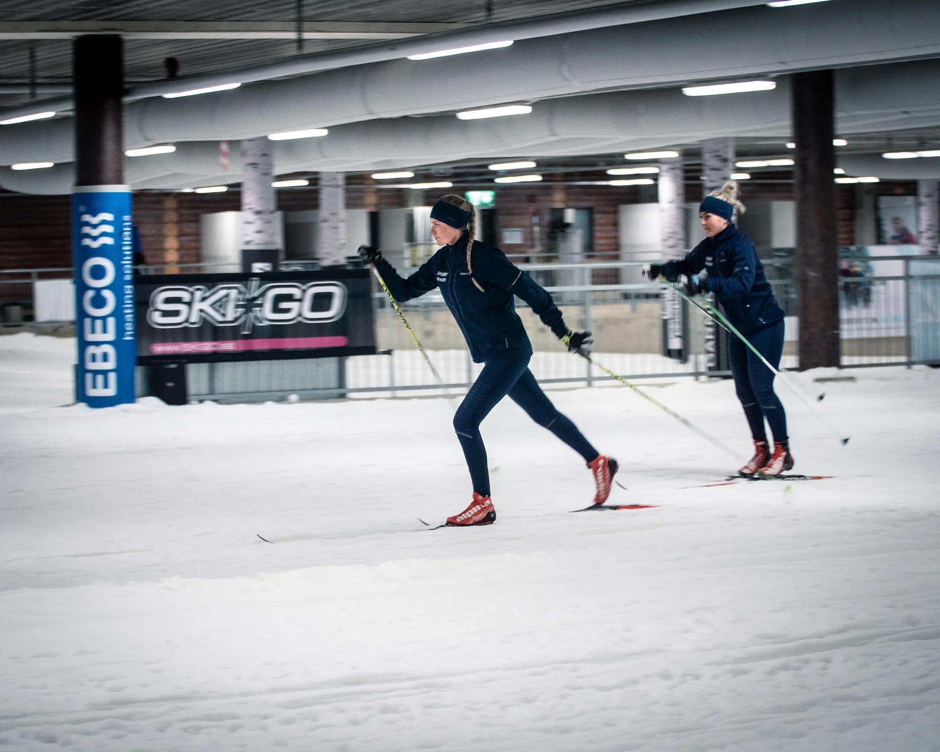 Skidome vid Kviberg Park Hotel — längdskidåkning inomhus i Göteborg